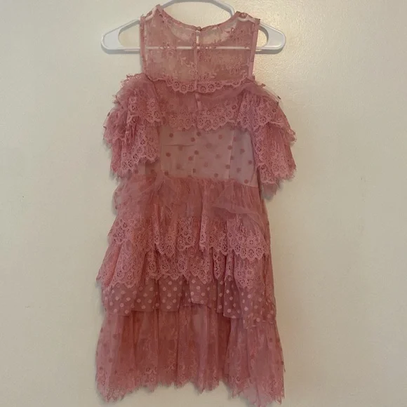 Pink Spring Ruffle Dress - Picture 4 of 4